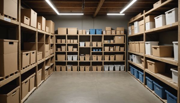 Le débarras de cave permet de gagner espace